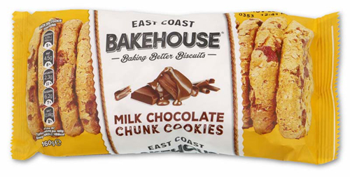 ベイクハウス ミルクチョコチャンククッキー 表面