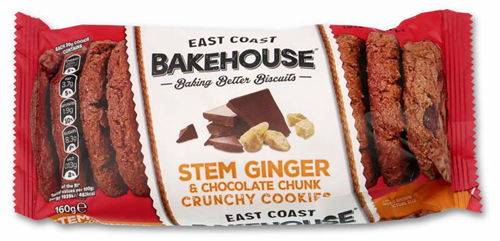 ベイクハウス ステムジンジャー＆チョコチャンククランチークッキー 表面